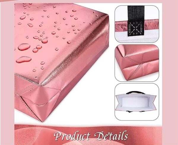 Unisex Metallic Laminated Shopping Bag | Carry Bag For Return Gifts - Image 2